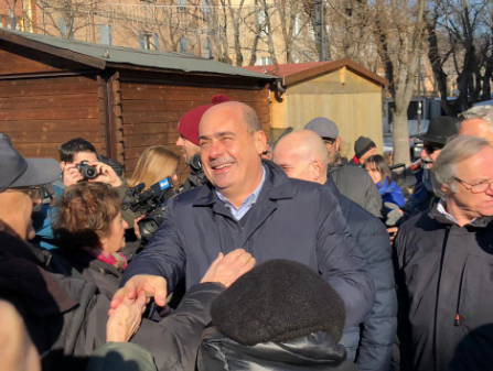 ZINGARETTI IN TOUR, “BORGONZONI CONTROFIGURA, QUI SERVE UN PRESIDENTE”